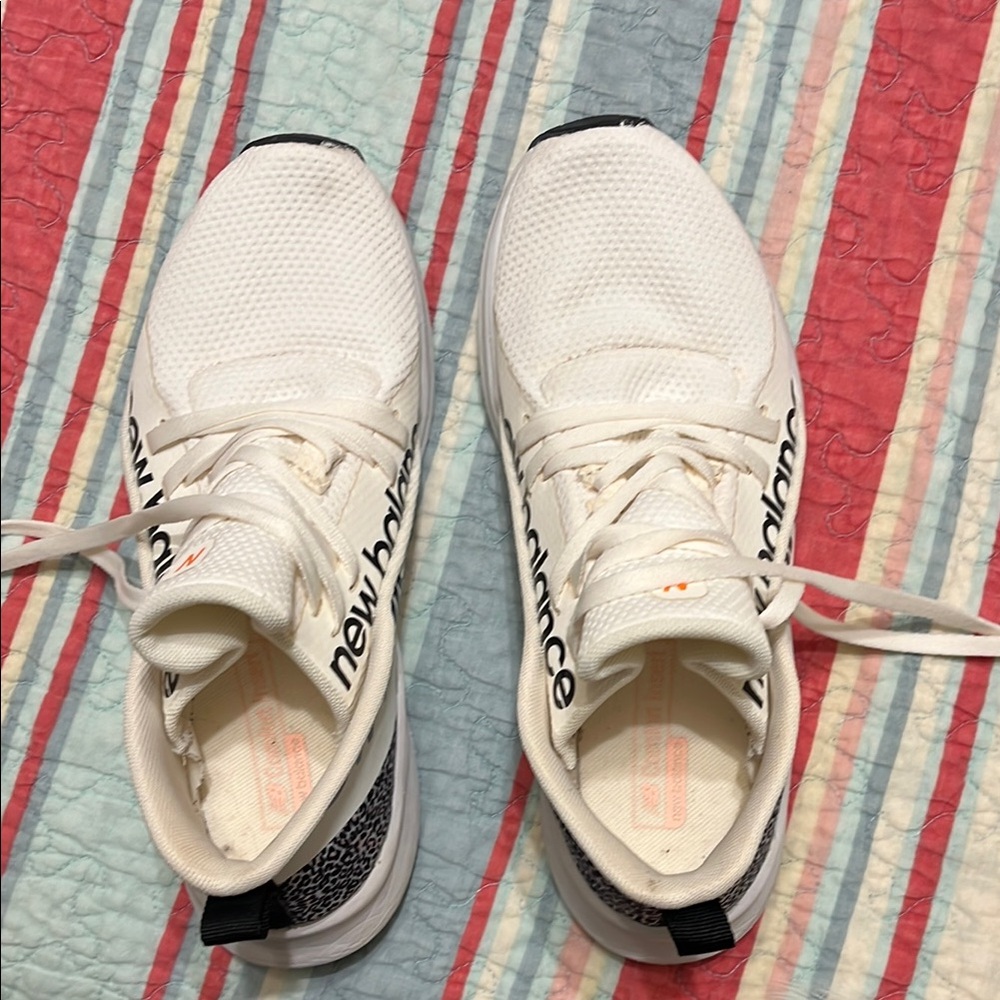 New Balance White Athletic Shoes
